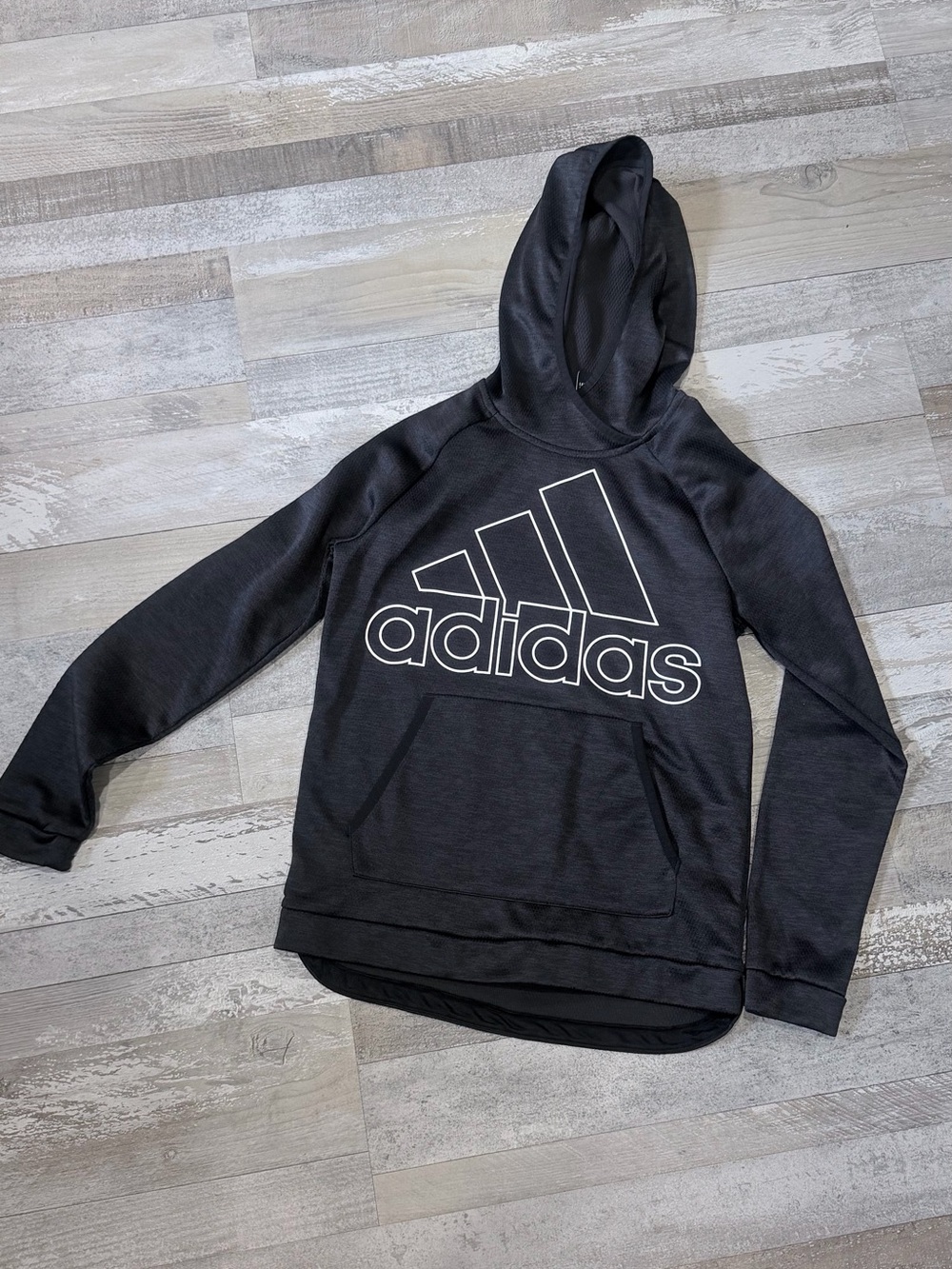 Women’s Adidas Black Hoodie with White Logo Tag - Size XS